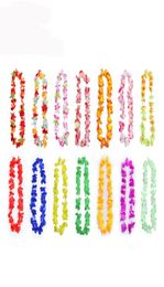 Fashion Party Supplies Silk Hawaiian Flower Lei Garland Hawaii Wreath Cheerleading Products Hawaii Necklace9939143