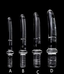 Diameter16202530mm Big Crystal Handle Glass Dildo Realistic Artifical Dildo Anal Stimulation Sex Toys Dildo For Women Glass 2102804971