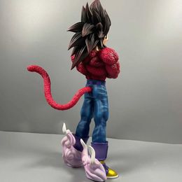 Action Toy Figures Gk Violent Bear Super Four Vegeta Goku Pvc Figure Model Peripheral Doll Toy Table Decoration Creative Gift