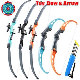 92cm Bow And Toy Set For Children Archery Practice Recurve Outdoor Sorts Shooting with Target Boys Kids Gifts 240418