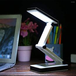 Table Lamps Foldable Desk Lamp Portable Compact Reading 120LM COB USB/Battery Powered Light For Travel Office Home