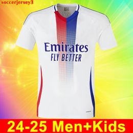 23 24 25 lyon soccer jerseys Maillot de foot CAQUERET OL 2024 2025 football shirt AOUAR BARCOLA CASTELLO JR CHERKI BOATENG DEMBELE GUSTO men kids kit uniforms 333