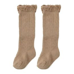 Calzini per bambini calzini estivi calze alte ginocchiere calzini cavi lunghi calzini 0-3y elasticità ad alta elasticità baby gamba heaterl2405