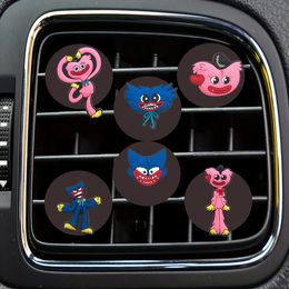 Car Air Freshener Hy Wy Cartoon Vent Clip Square Head Outlet Per Clips Accessories For Office Home Conditioner Drop Delivery Othx3