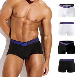 Underpants AD Brand Sexy Man Underwear Boxer Men Cotton Fashion Design Male Comfortable Panties Shorts