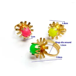 Party Favour 12 Metal Gold Girl Gem RINGS 790 VENDING MACHINE TOYS Pinata Bag Filler Loot Gag Princess Birthday Favour Gift Prize