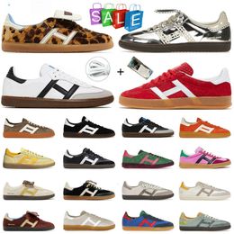 designer casual shoes wales bonner shoes leopard print woman men pink all black white brown tint yellow purple orange red sambass sneakers trainers shoes size 36-45