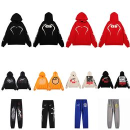 24HH Hoodie Mens and Womens Fashion design Hooded Sweatshirt Womens American Retro Mud Print Old Sports Casual Loudspeaker Pants Size S-XL