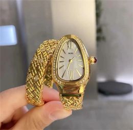 U1 Top-grade AAA Ladies Quartz Watch Strap Dial With Diamond Snake Shape Unique Art Style Designer 23X34mm Size Sport Seriess Wristwatches