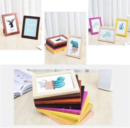 Arts Small Picture Frame Hanging Wall 5/6/7/8/10inch Border Picture Frame Handmade Original Photo Frame Gifts LT979