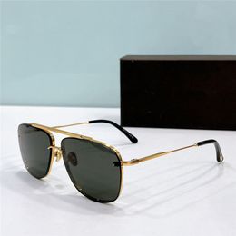 New fashion design square sunglasses 1189 metal frame rimless lens simple popular style versatile outdoor UV400 protection eyewear