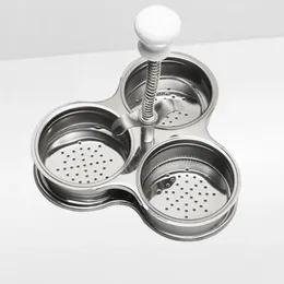 Double Boilers Egg Poacher Kitchen Utensil Stainless Steel Cookware Eggs Cooker Steamer Cooking Utensils