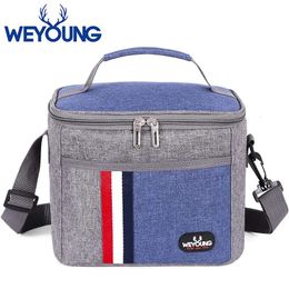 8L Insulated Lunch Bag Cooler Thermal Portable Box Ice Pack Tote Food Picnic Bags for Work Storage 240508
