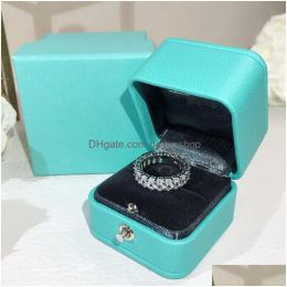 Rings Luxurys Desingers Ring Simples Design Sense Sterling Sier Ladies Classic SixClaw Diamond Rng Simple Rings Birthday Gift Good Drop