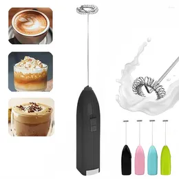Spoons Mini Electric Milk Foamer Blender Automatic Wireless Coffee Whisk Mixer Handheld Egg Beater Cappuccino Frother Kitchen