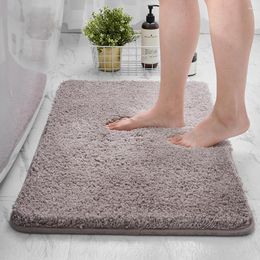 Bath Mats Ly Home Decor Solid Carpet Thick Simple Style Soft Mat Water Absorbent Toilet Floor Rug Machine Washable Bathroom Rugs