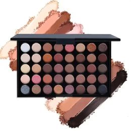 40 Colours Eyeshadow Palette Womens Makeup Pigments Earth Colour Waterproof Long Lasting Matte Powder Tools 240515