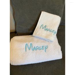 Towel Embroidered Name Hand Bath Sheet Personalized Laurel Premium Quality Towels Party Gifts