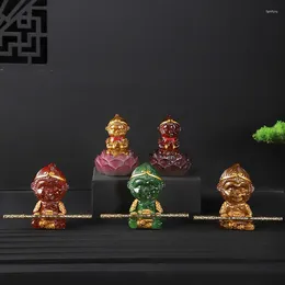 Tea Pets Kitchen Dining & Bar Color-changing Pet Monkey King Ornaments Can Raise Art Table Creative Fighting Holy Buddha