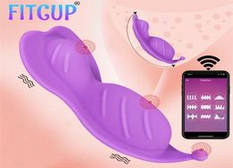 Butterfly Wearable Dildo Vibrator for Women Bluetooth Wireless APP Remote Control Vibrating Panties Sex Toys Couple 2203296873735