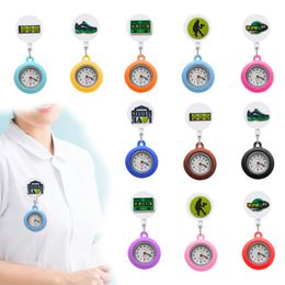 Pocket Watches Tennis Clip Hospital Medical Fob Clock Gifts Clip-On Hanging Lapel Nurse Watch Brooch Retractable For Student Drop Deli Otrz6