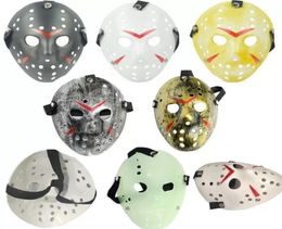 DHL 6 Style Full Face Masquerade Masks Jason Cosplay Skull Mask Jason vs Friday Horror Hockey Halloween Costume Scary Mask Festiva4889363