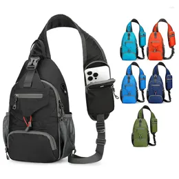 Outdoor Bags Men Chest Bag Running Jogging Molte Phone Pouch Belt Multifuctional Pack Shoulder Sling Backpack