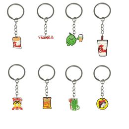 Jewellery Fe Chicken Keychain Key Rings Mini Cute Keyring For Classroom Prizes School Bags Backpack Suitable Schoolbag Keychains Day Bir Ot1I9
