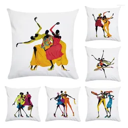 Pillow Wholesale African Tribal Cover Cotton Polyester Africa Dance Original Women Life Case Chair Covers CR099