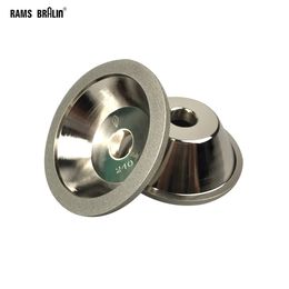 100mm Diamond Grinding Abrasive Wheel P100 - P600 Bowl-shaped CNC Knife Carbide Metal Tungsten Steel Milling Cutter