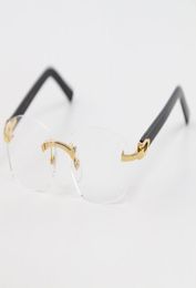 popular Rimless C Decoration 18K gold frame glasses High quality New Style Eyeglasses Sunglasses Frames Eyewear Accessories Fash5456253