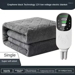 Blankets 180x70CM Size Graphene Heating Pad 12V Car Electric Blanket Far-infrared Physical Therapy 60W Mat Safety And Waterproof