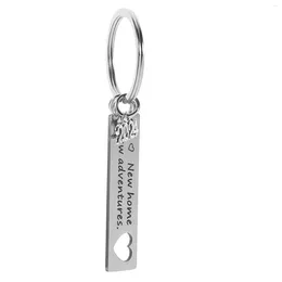 Gift Wrap Home Keychain Housewarming Key Chain Stainless Steel Pendant