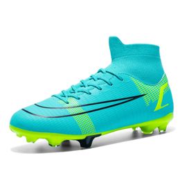 Football shoes, large men's broken nails, high top, youth student sports shoes, artificial grass training shoes