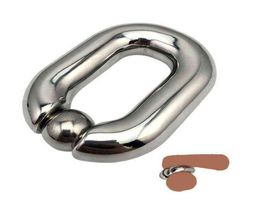 NXY Cockrings Stainless Steel Scrotum Weight Pendant Ball Stretcher Testicle Bdsm Accessories Cock Ring Penis Restraint Sex Toys f6076669