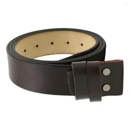 Belts Mens Leather Belt Strap Without Buckle Vintage Replacement