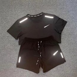 Tracksuit Summer Sets Track Suit Men Designer Shirts Shorts two-piece womens High quality sports Fitness Running basketball shorts Short sleeve crew collar print