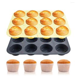 Baking Moulds Oven-safe Cupcake Trays Non-stick Silicone Pan Muffin Tray Set 12-cup Cake Waffle Mold Bpa Free For Oven Cupcakes