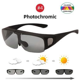 Outdoor Eyewear Begreat sunglasses mens flip Polarised fitting glasses for driving UV400 photochromic fishing goggles outdoor use in MypoiaQ240514