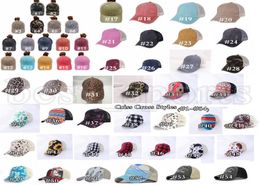 Ponytail Baseball Cap 54 Styles Cross Back Washed Distressed Ponycaps Messy Buns Trucker Mesh Party Hats ZZA32261402809