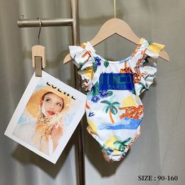 New Girls Swimsuit Casual Versatile One Piece Summer kids Swimsuits baby Treasure Summer swimwear designer childrens bathing suit CSD2405155