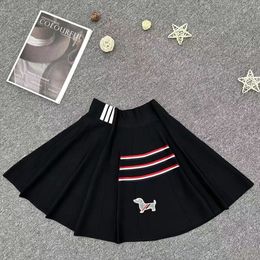TB Woman Skirts Casual Dresses Designer Shorts Pleated Skirt High Waist Slim Short Skirt Outwears Spring Autumn Bottoms Dress S-L