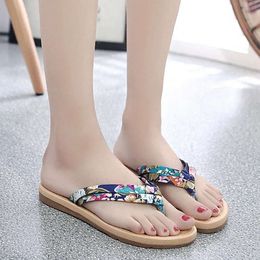 Fashion summer Slippers Casual Flat Flip Flops Sandals Loafers Bohemia Shoe Zapatillas Tongs Femme Slipper Ete Women Womens Shoes J3kY# 34c9 s s