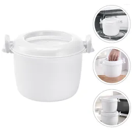 Dinnerware Rice Steamer Cookware For Microwave Oven Cooker Bowl Soup Maker Making Tool Container