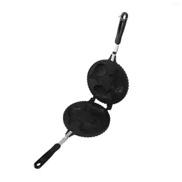 Pans Taiyaki Pan With Long Handle Baking Double Waffle Cake Maker Kitchen Bakeware For Home Camping Outdoor Tea Shop Party