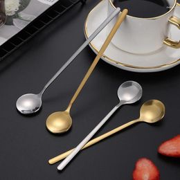 Baking Tools 1Pcs Large Stainless Steel Spoon Long Handle Spoons Kitchen Cutlery Rice Dumpling Porridge Soup Scoops Restaurant Tableware