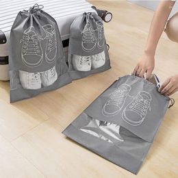 Shopping Bags 5pcs Shoes Storage Bag Closet Organiser Non-woven Travel Portable Waterproof Pocket Clothing Classified Hanging