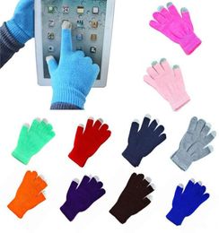 High quality Men Women Touch Screen Gloves Winter Warm Mittens Female Winter Full Finger Stretch Comfortable Breathable Warm Glove6279245