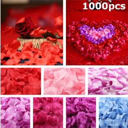 Party Decoration 500-10000pcs Rose Petals Silk Artificial For Wedding Bride Confetti Petalas 9Z