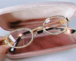 Vintage Small Round Diamond Sunglasses Women 2019 Brand Designer Fashion Steampunk Colorful Rhinestone Shades UV400 Oculos8369068